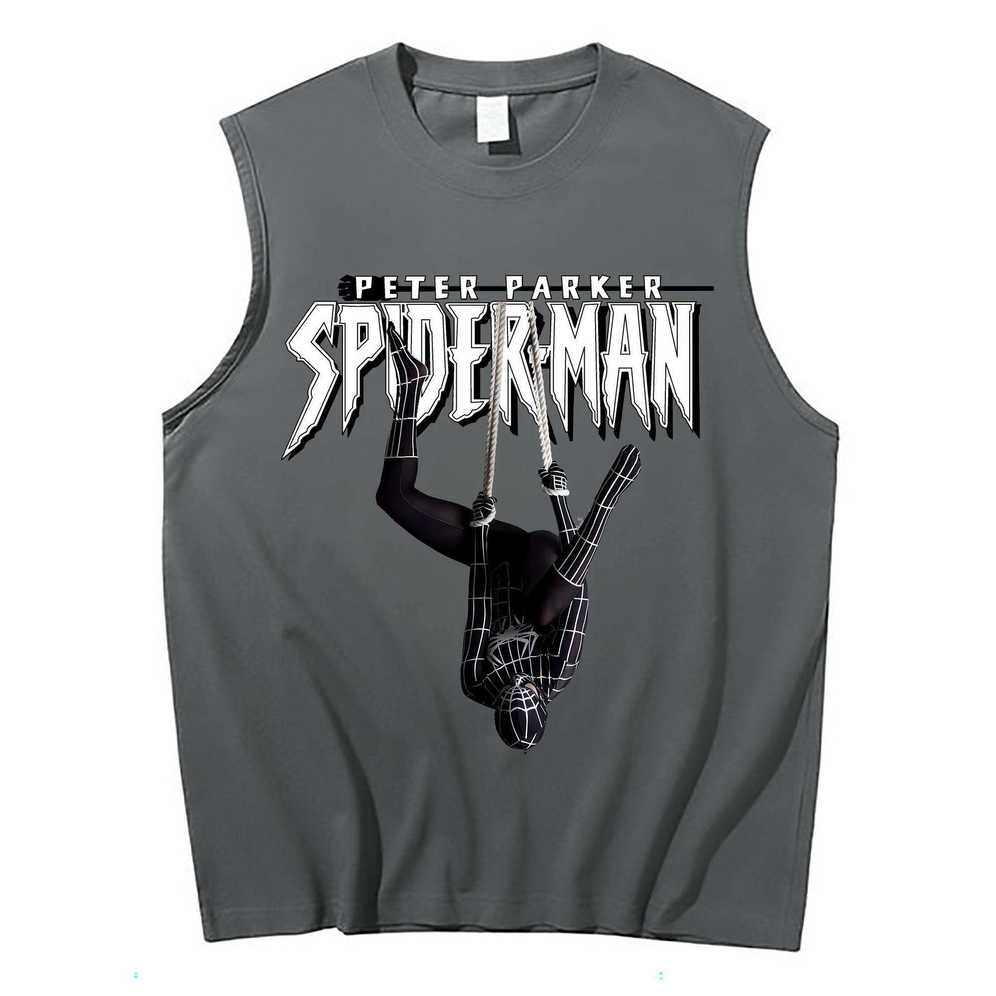 （画像用） Spider Man スパイダーマン コットン100％タンクトップ（フロントプリント）